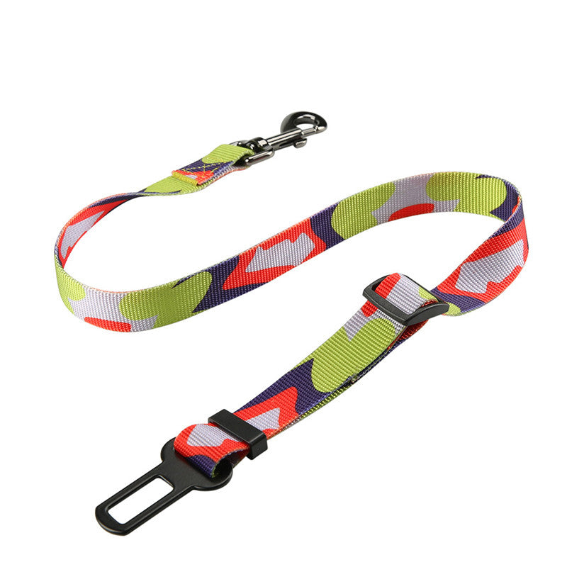 Pet Car Safety Buckle Belt – 21 Styles Bungee Seatbelt for Dogs