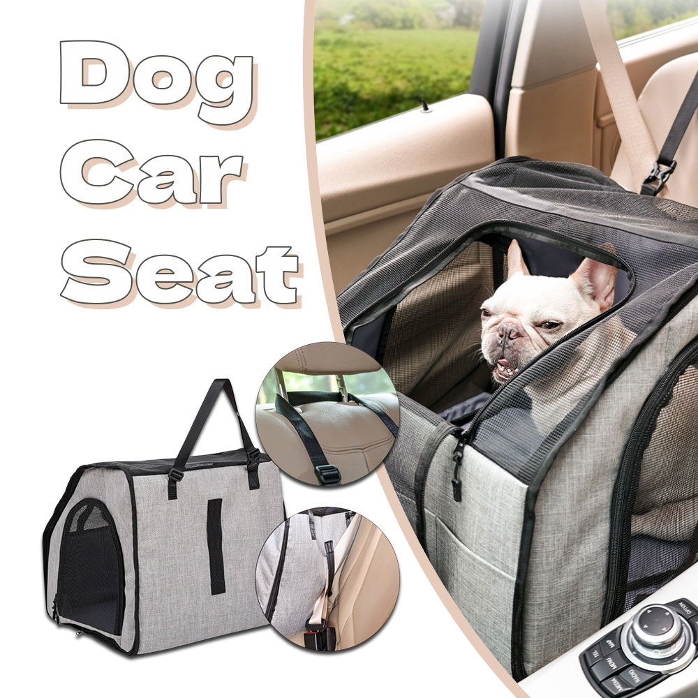 Portable Foldable Pet Car Cage – Waterproof Travel Carrier for Dogs & Cats