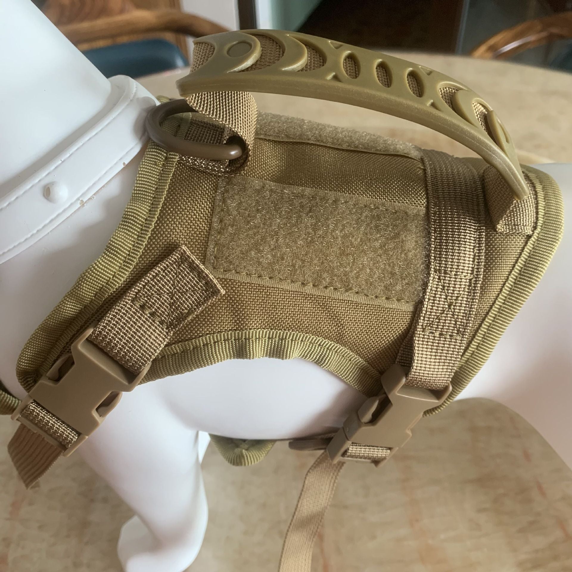 Tactical Dog Harness – Adjustable Vest Style with Handle & Leash