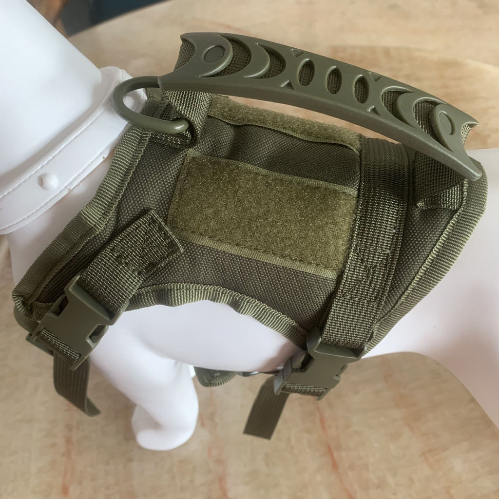 Tactical Dog Harness – Adjustable Vest Style with Handle & Leash