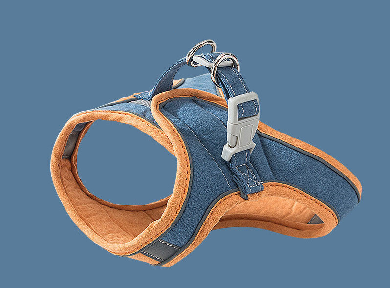 Reflective Cat & Dog Chest Harness with Leash – Vest Style Safety Harness