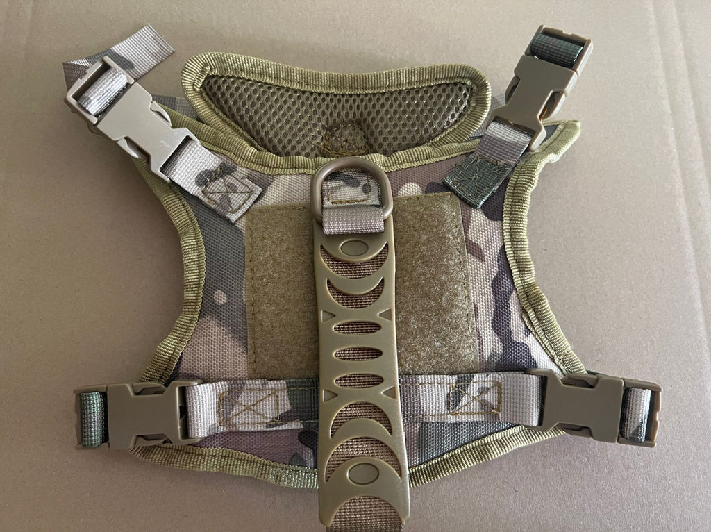 Tactical Dog Harness – Adjustable Vest Style with Handle & Leash