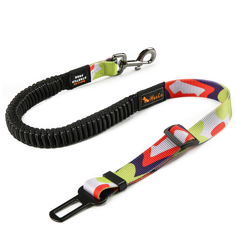 Pet Car Safety Buckle Belt – 21 Styles Bungee Seatbelt for Dogs