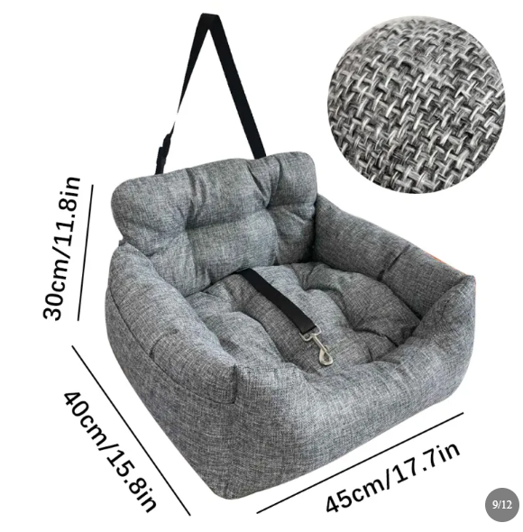 Pet Car Sofa Bed – Cozy Striped Nest for Dogs & Cats